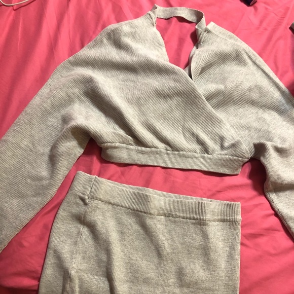 Ribknit sweater and skirt set - Picture 4 of 4